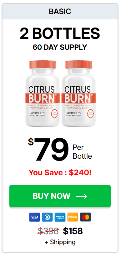 Citrus Burn 2 bottle